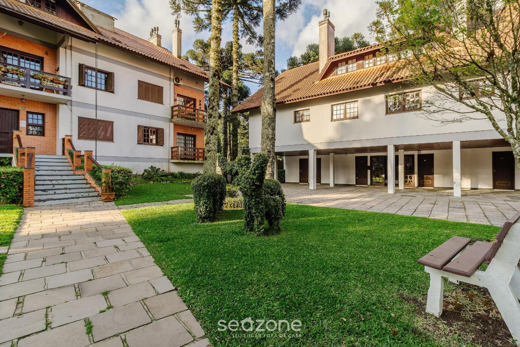 Apto Duplex C/ Lareira 100M Do Lago Negro Rln204 Gramado Bagian luar foto